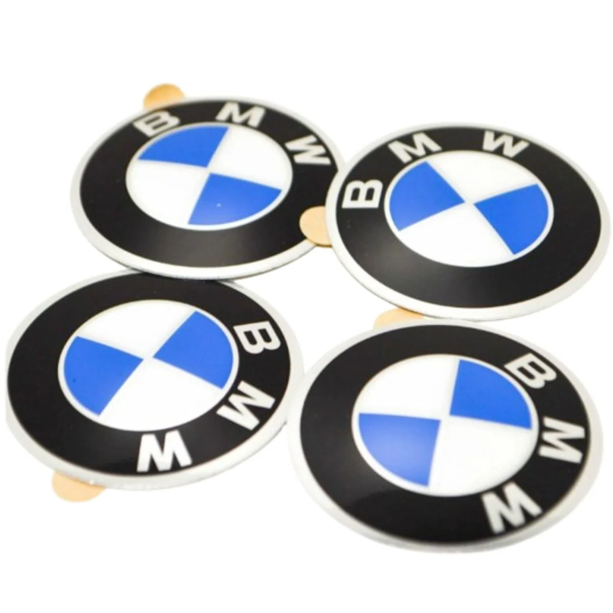 4 BMW OEM rueda tapacubos emblema adhesivo 70 mm