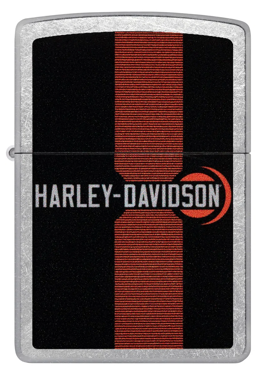 Zippo Harley-Davidson Logo Design Street - Encendedor de bolsillo cromado