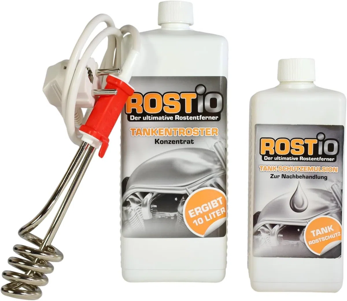 Rostio Set de emulsión protectora para depósito de 1 litro Plus de 500 ml