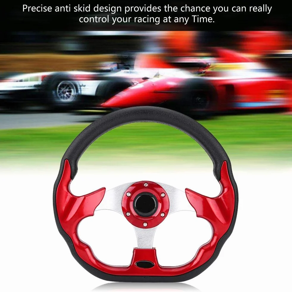 320mm carbon race stuurwiel modificatie race stuurwiel mini rood suede drift stuur geschikt voor carbon auto stuurwiel