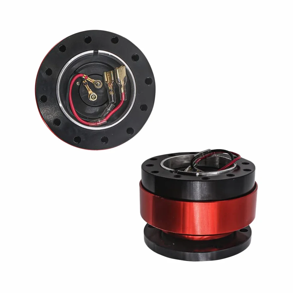 Riloer Kit universal de 6 orificios de liberación rápida para volante de carreras/rally/deportes de motor