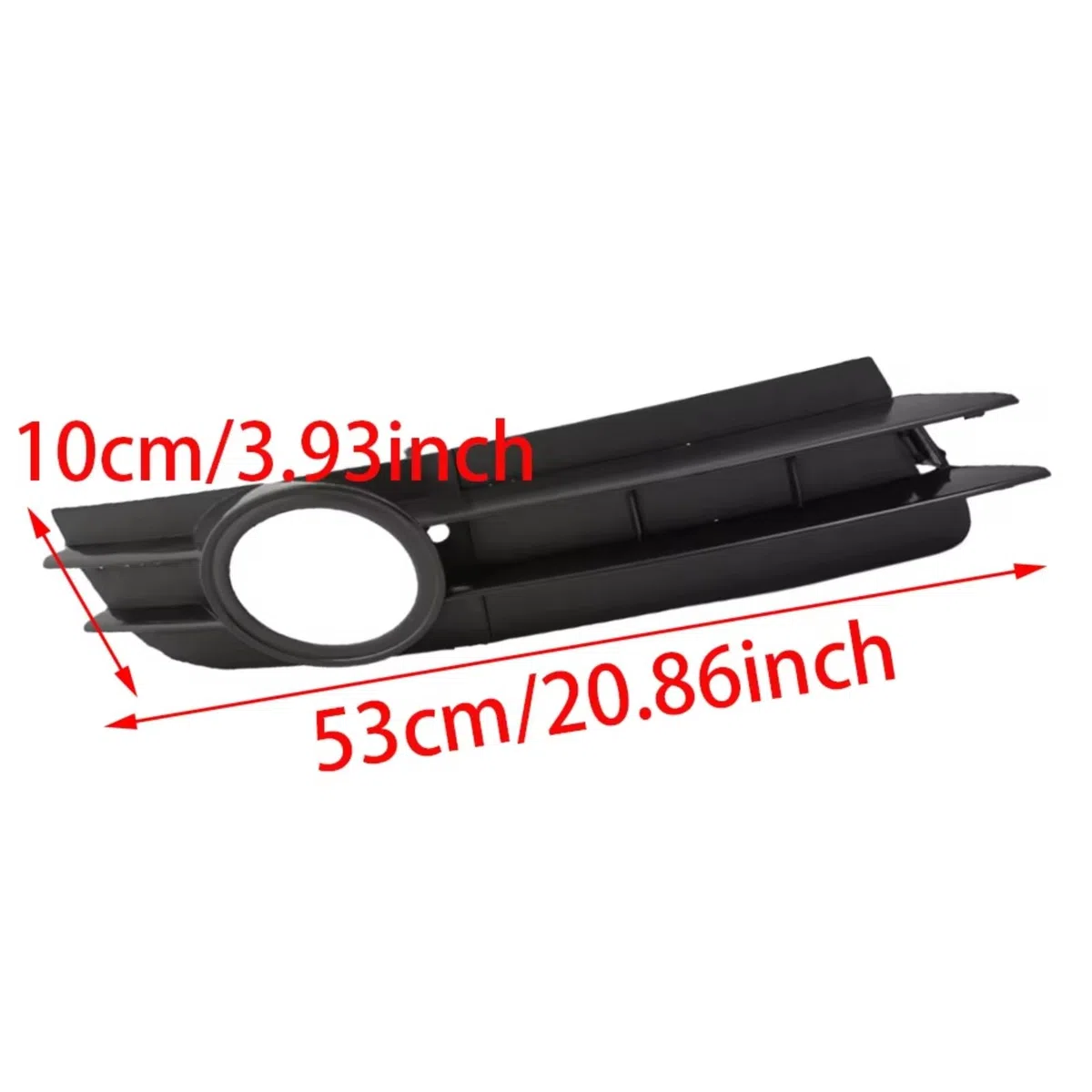 Rejilla de Luz Antiniebla Compatible Con A6 A6 Para Quattro C6 2005 2006 2007 2008 Rejilla De Parachoques Delantero Cubierta De Rejilla De Luz Antiniebla Parachoques Delantero(PAIR)