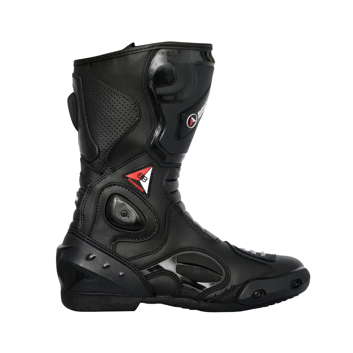 Botas de moto para hombre, deportivas, de piel, estables,protectores reforzados integrados, con protección en los tobillos, ergonómicas, botas moteras, biker, motorista