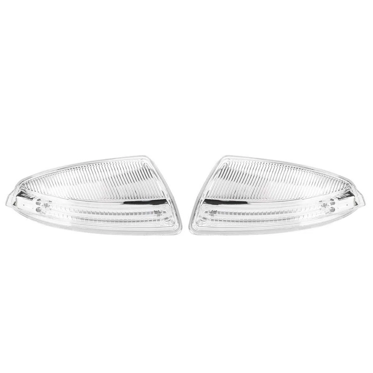 Qiilu Par de Indicador Espejo Retrovisor Luz de del Espejo de la Puerta Retrovisor de Señal de LED de Espejo de Puerta Retrovisor ​​Apto para C-Class W204 08-10 X2z658