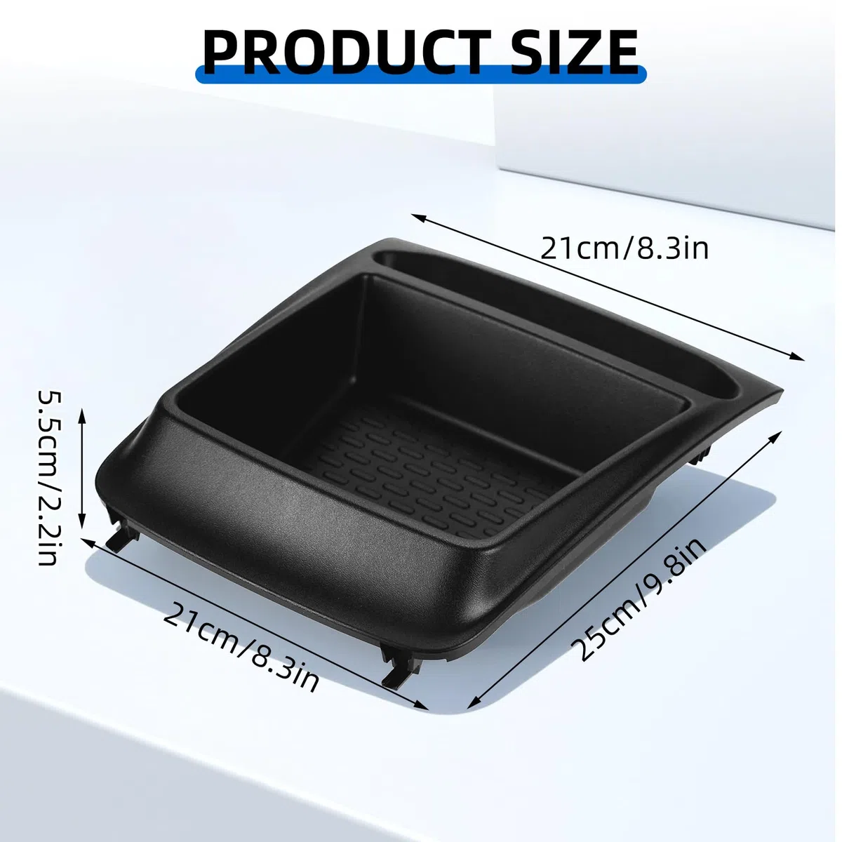 Caja de almacenamiento para tablero de instrumentos de auto compatible con Peugeot Boxer con FIAT Ducato con Citroen Relay (2014-2025), almacenamiento de tablero - Negro