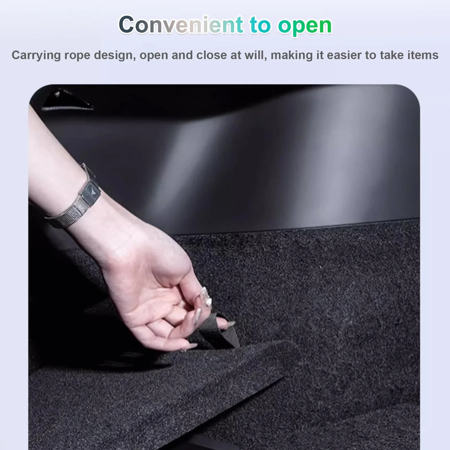GAFAT Nuevo Tesla Model 3 Highland 2024 2025 Organizador de Maletero, TPE Resistente al Agua, Caja de Almacenamiento para Lado del Maletero, con Tapa Flocada, Tesla Model 3 Accesorios [2 Unidades]