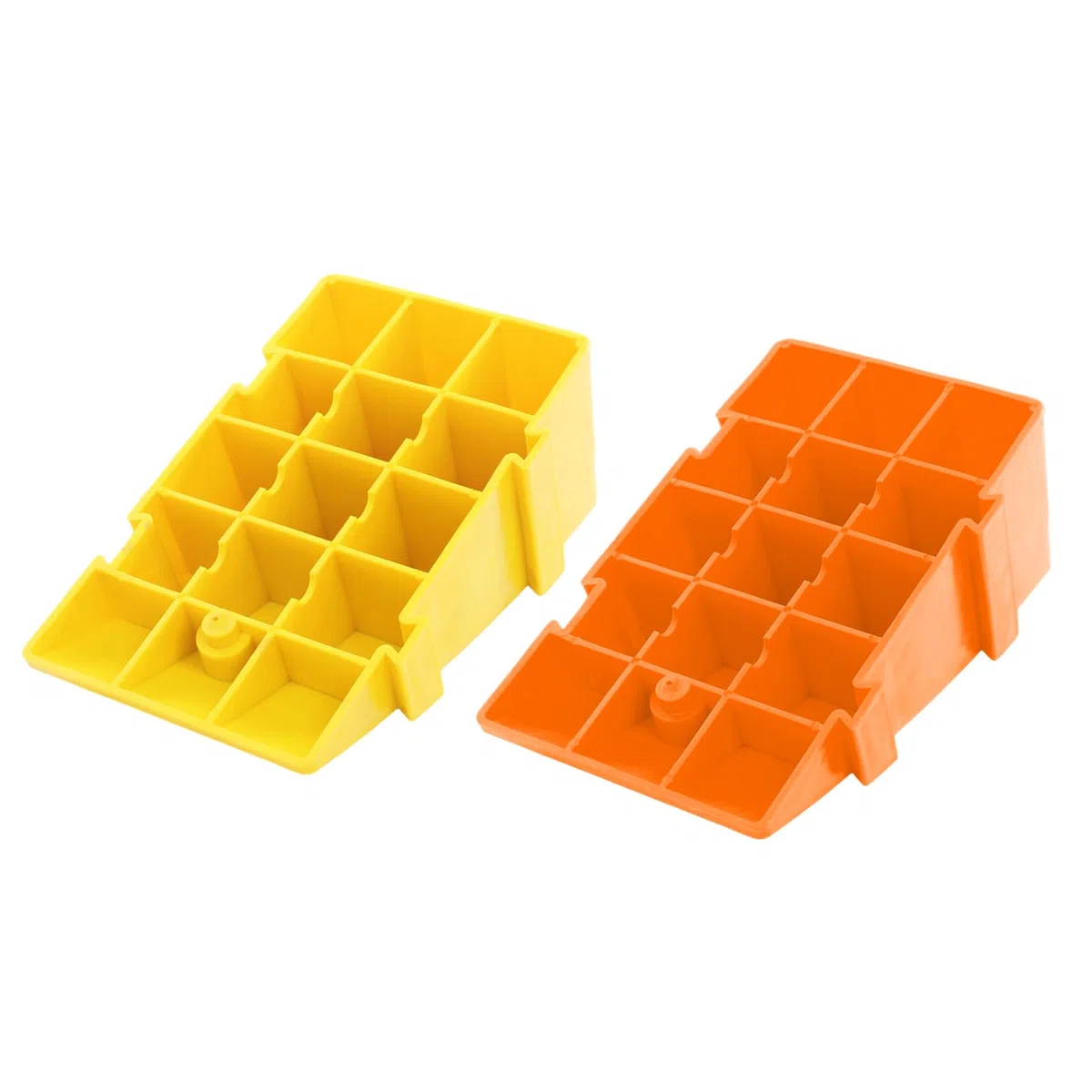 Rampa para bordillos para escalones altos de 19 cm, 2 unidades, portátil, de plástico antideslizante, rampa para ascender, movilidad, ligera rampa para acera, estación de carga, pasarela, coche