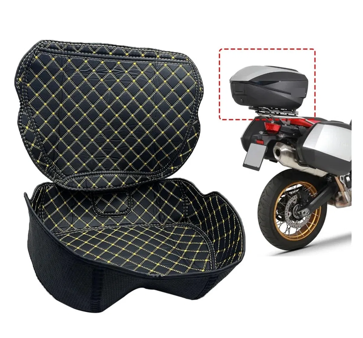 Forro Maletero Motocicleta para SHAD SH59X SH 59X SH59 X Maleta Trasera para Motocicleta, Forro Interior, Caja de Equipaje, Funda Interior Trasera