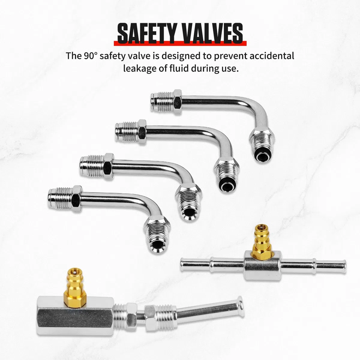 BELEY TU-443 Kit de Medidor de Presión de Inyección de Combustible del Motor, Presión Sistema de Inyección con Adaptador y 0-140PSI / 0-10Bar Gauge