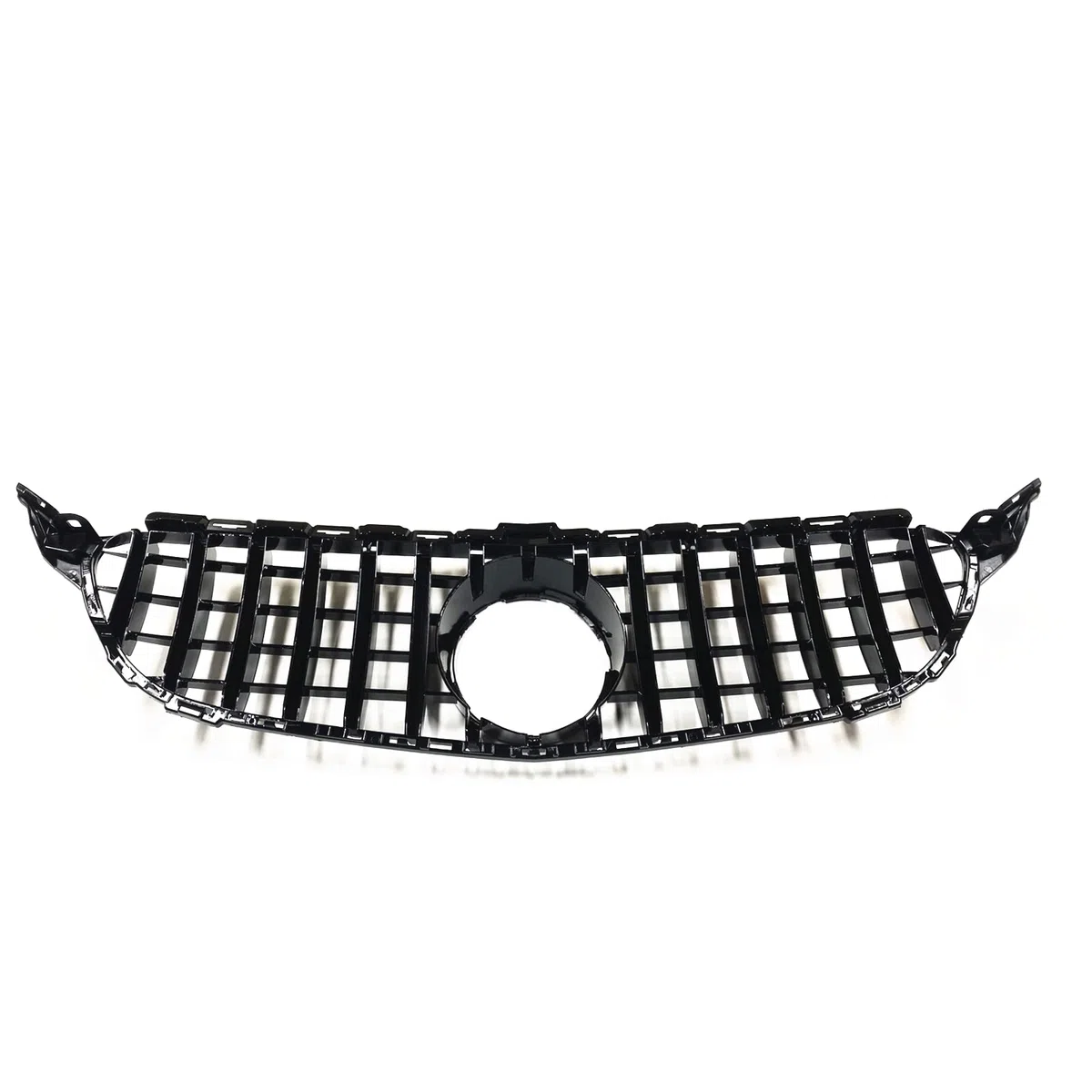 Parrilla delantera para Mercedes Benz Clase C W205 C250 C43 2014-2018 GT Plata Negro