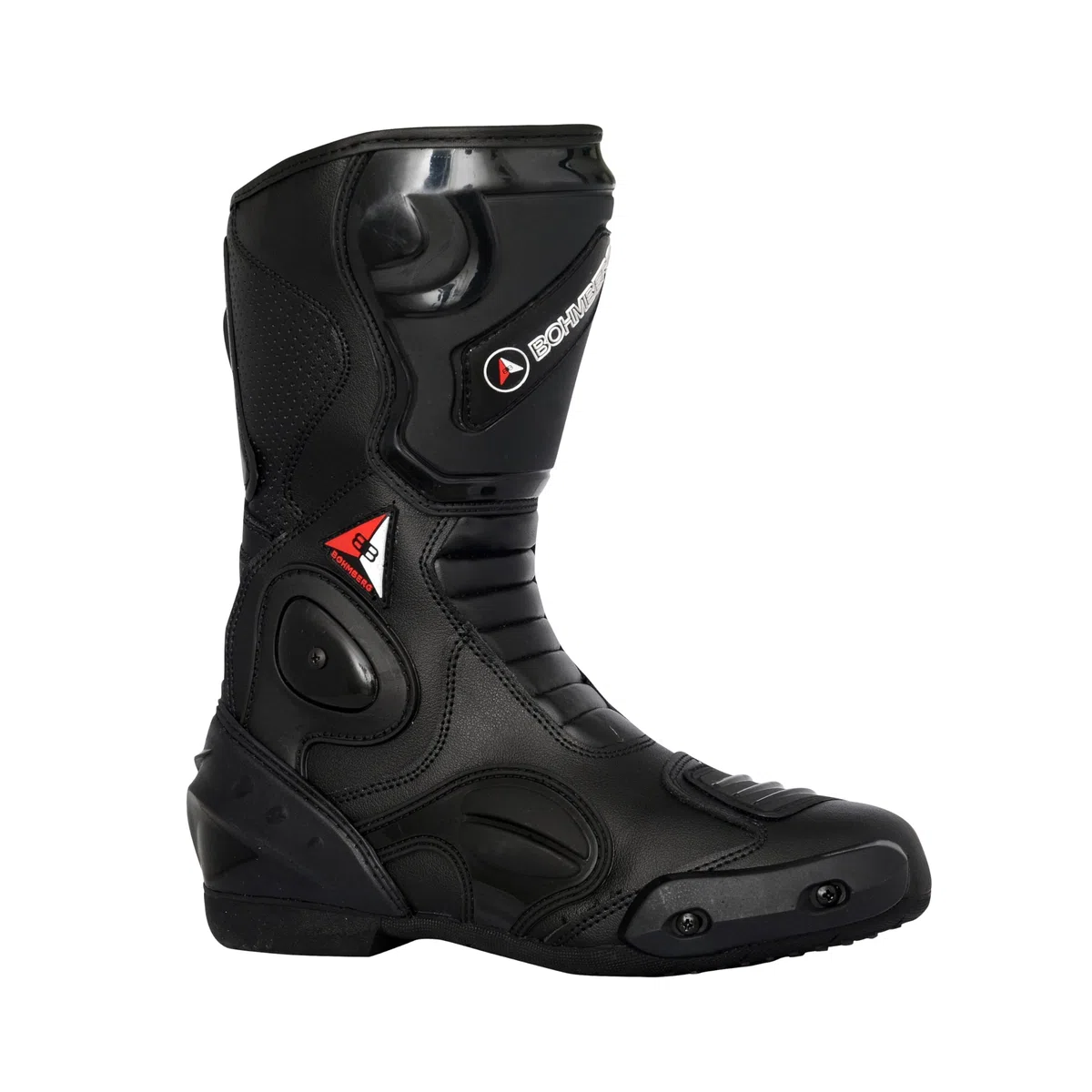 Botas de moto para hombre, deportivas, de piel, estables,protectores reforzados integrados, con protección en los tobillos, ergonómicas, botas moteras, biker, motorista