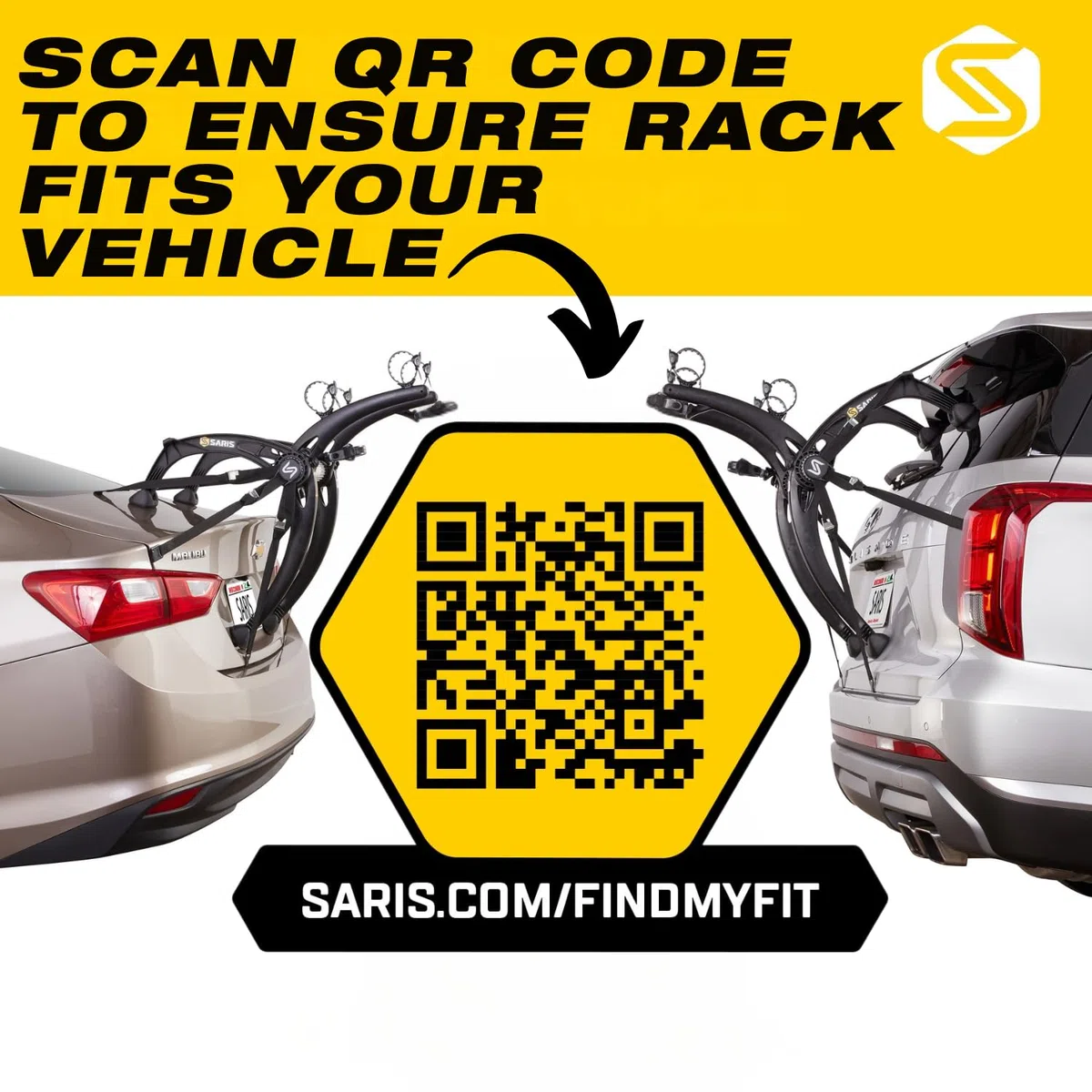 Saris Bones - Portabicicletas para Coche, Maletero o Enganche, Montaje de 2 a 4 Bicicletas