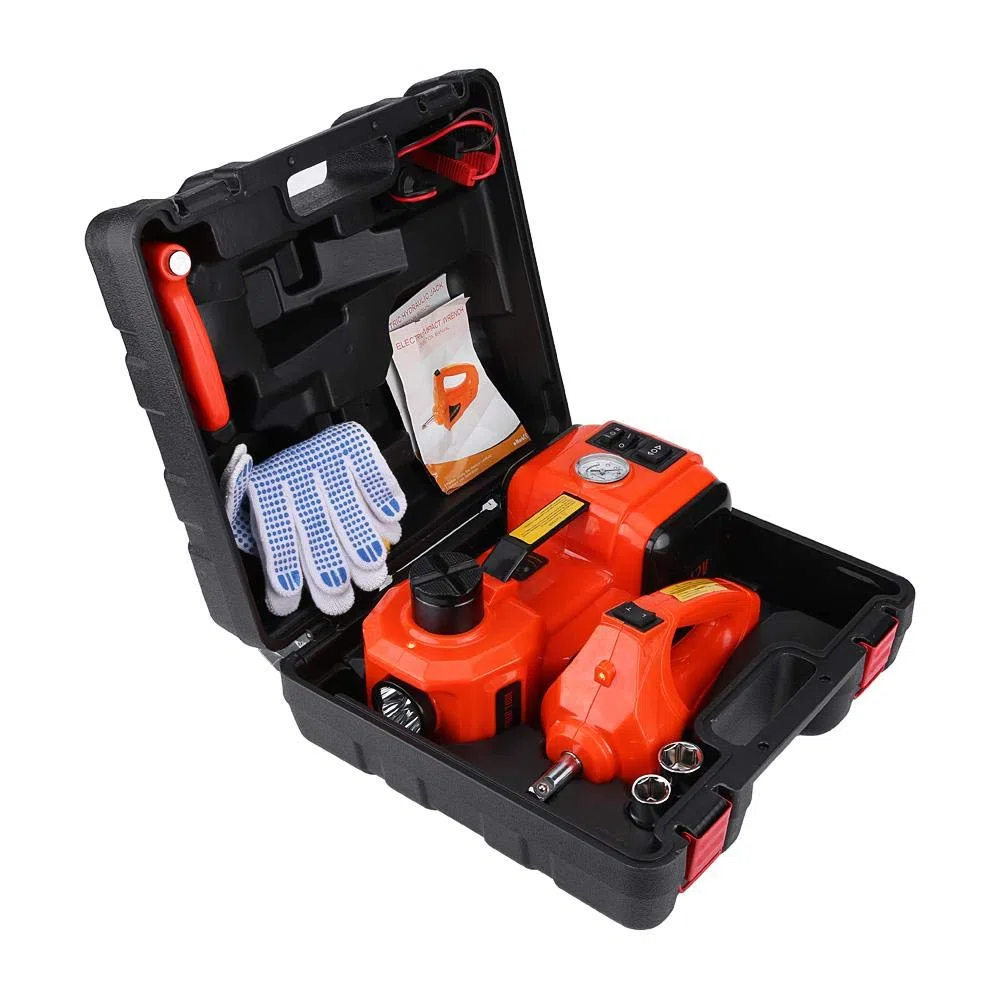 Gato Eléctrico Automotriz 5 Toneladas, 12V DC, Elevador de Coche para Garaje y Emergencia