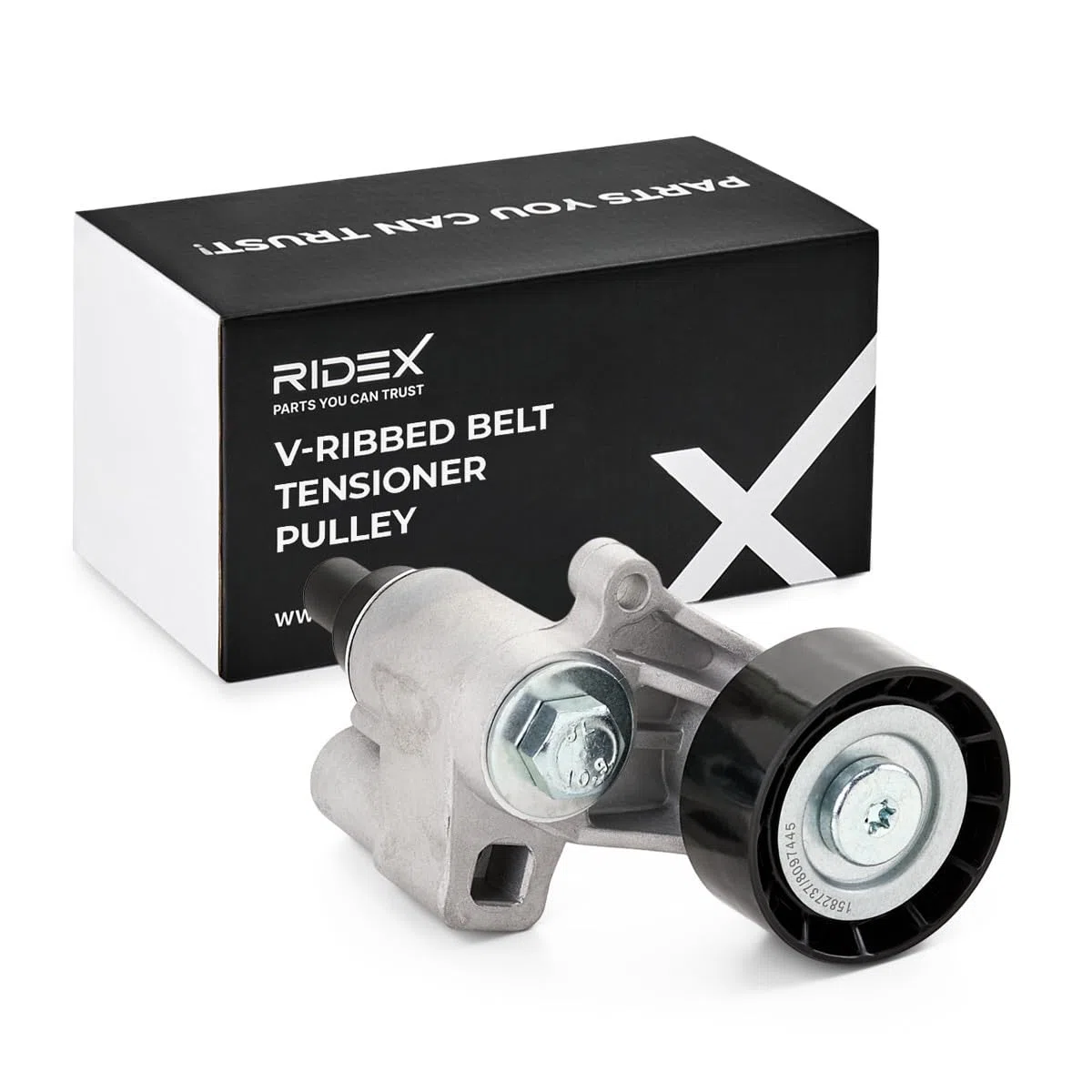 RIDEX 310T0048 Polea tensora correa poli V con material de fijación Compatible con PEUGEOT 206 Fastback 2A/C