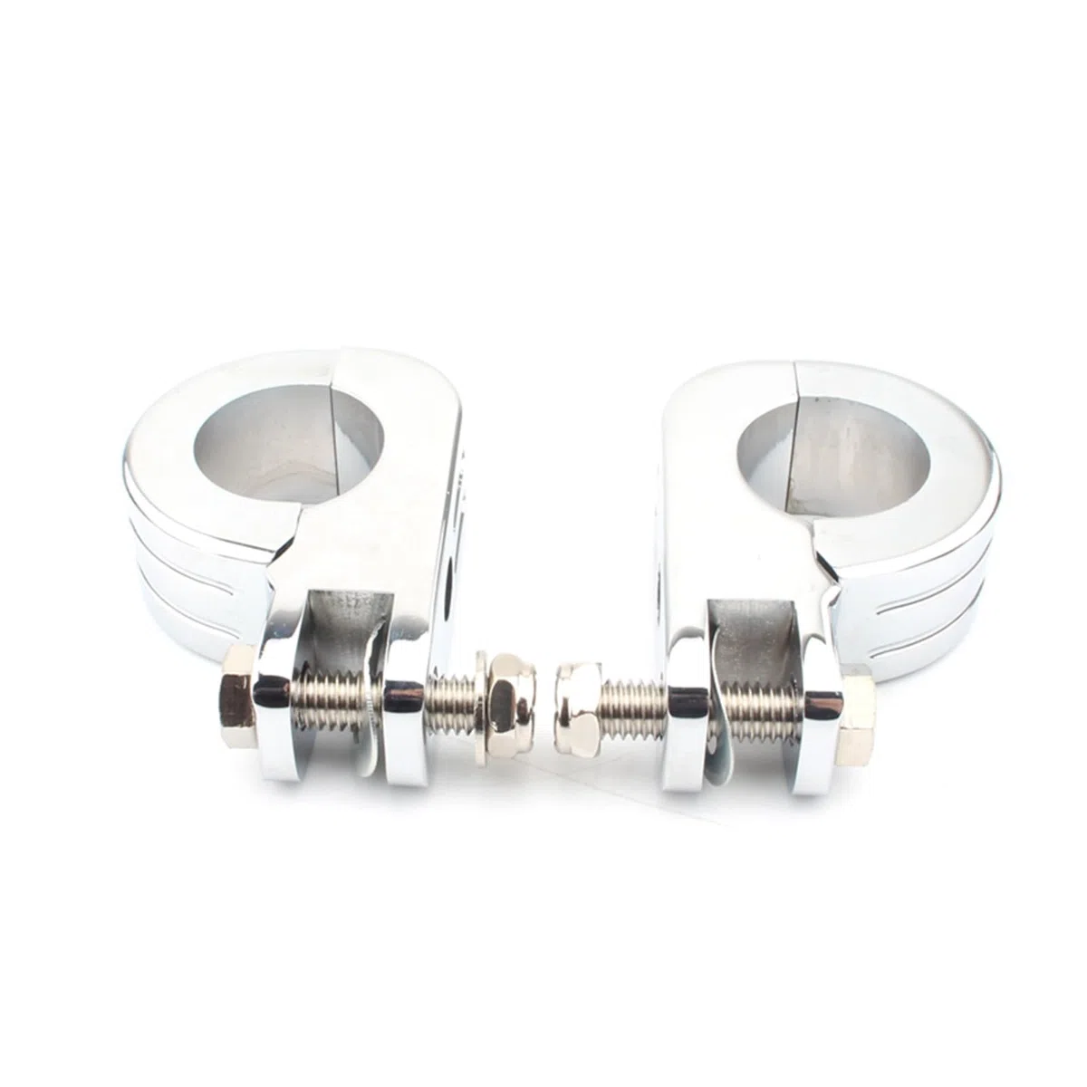 Abrazaderas de Clavija de pie de Montaje de Barra de Choque de Carretera de 1,5 "38mm para Harley 1-1/2" Protector de Motor