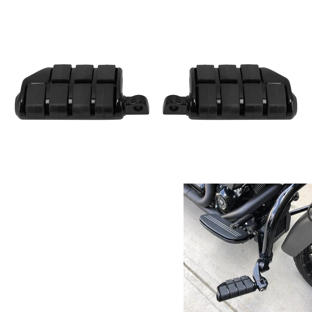 Reposapiés para motocicleta, 10 mm, resistente a los golpes, pedal compatible con Harley Road King Sportster XL 883 XL 1200