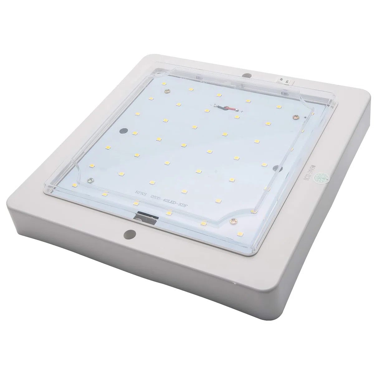 12V-24V LED RV lámpara de techo para caravana camping-Car barco, 9W luces de techo lámpara de techo LED blanco cálido