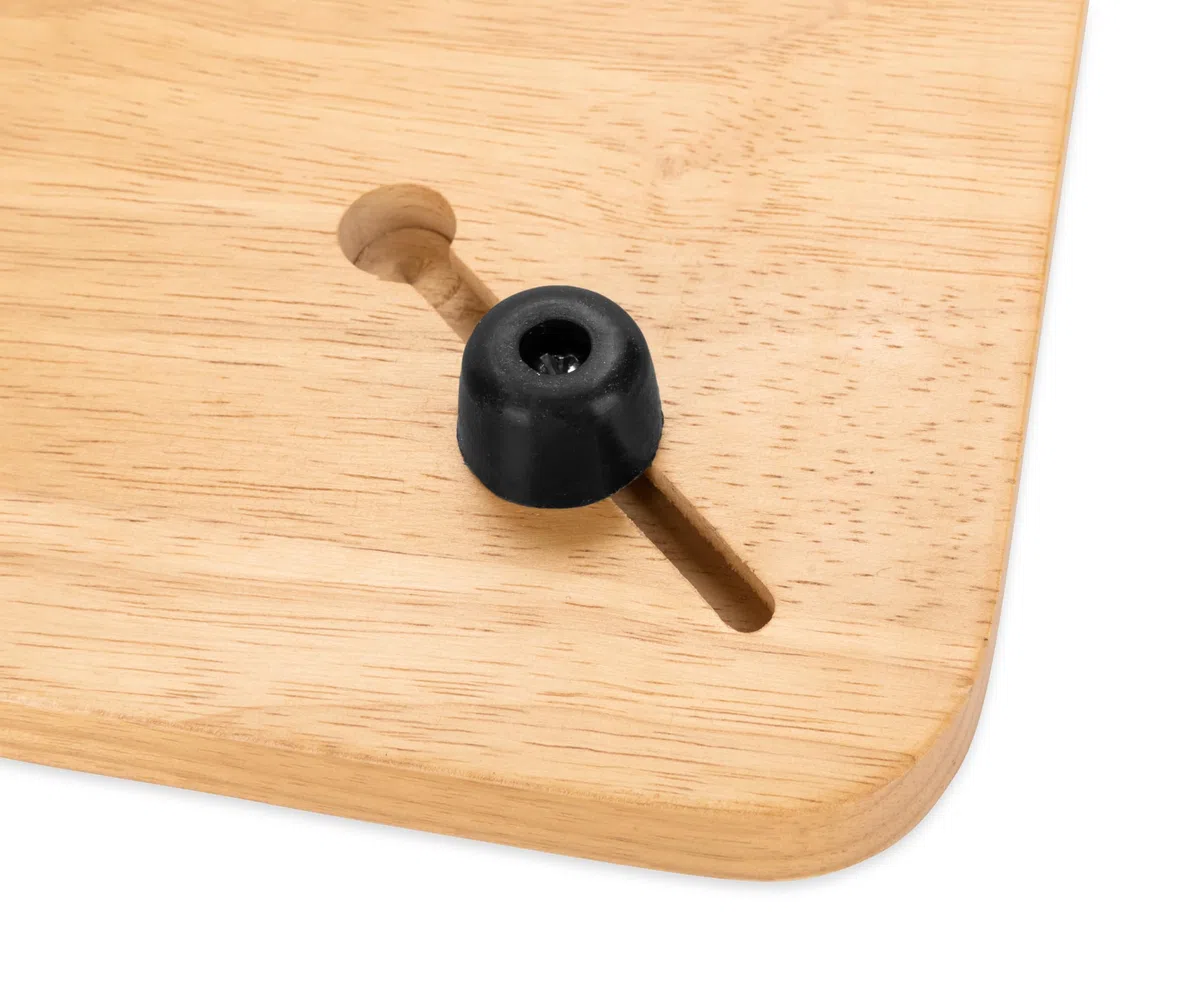 Camco Camper/RV Sink Cover | Features Adjustable Legs w/Non-Slip Feet & Solid Oak Hardwood Top w/Non-Toxic Gloss Finish | Top Measures 13” x 15” | Great for RVs, Campers, Boats & More (43431)