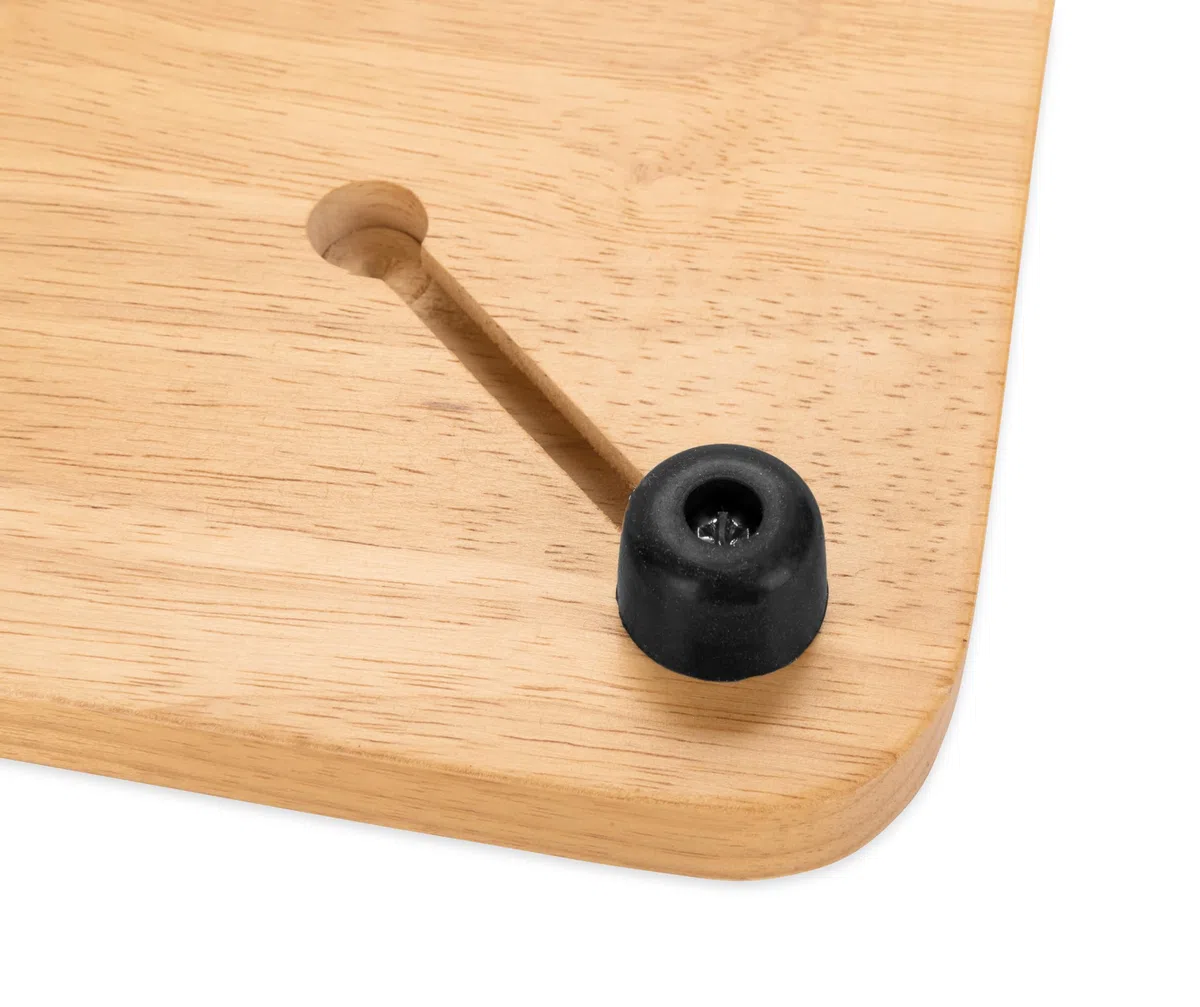Camco Camper/RV Sink Cover | Features Adjustable Legs w/Non-Slip Feet & Solid Oak Hardwood Top w/Non-Toxic Gloss Finish | Top Measures 13” x 15” | Great for RVs, Campers, Boats & More (43431)