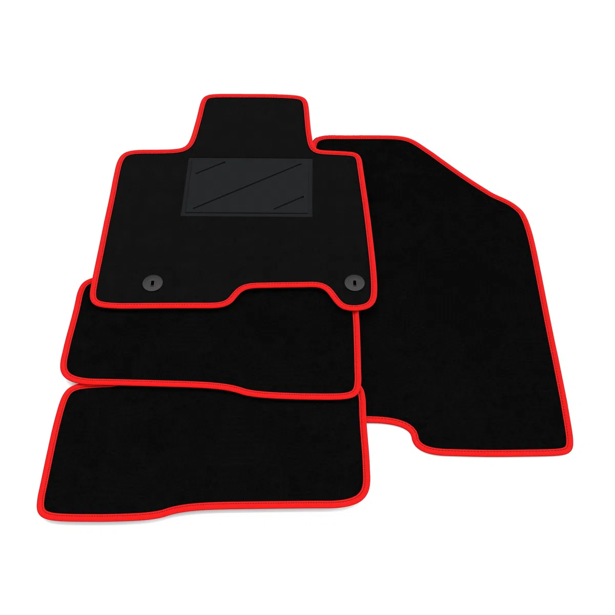 Kit de Alfombrillas compatibles con Hyundai Tucson Híbrido 2020-2025 | Alfombrillas a Medida de moqueta, Alfombra a Medida, Borde Rojo