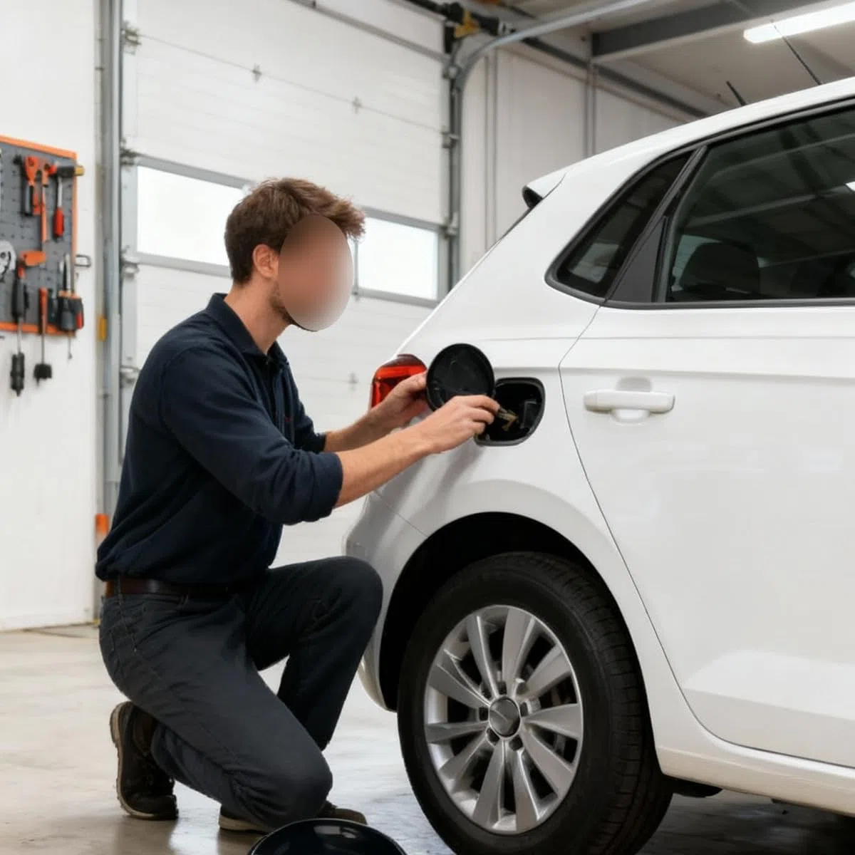 Tapa De La Puerta Del Depósito De Combustible, Tapa Pequeña Del Depósito De Combustible Para Volkswagen Polo 2011-2018, 6R0809857D