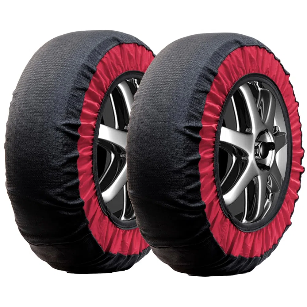 Cadenas de Nieve para Coche Cadena de Nieve Textil para Coche Lavable Montaje rápido fácil de Usar KE74