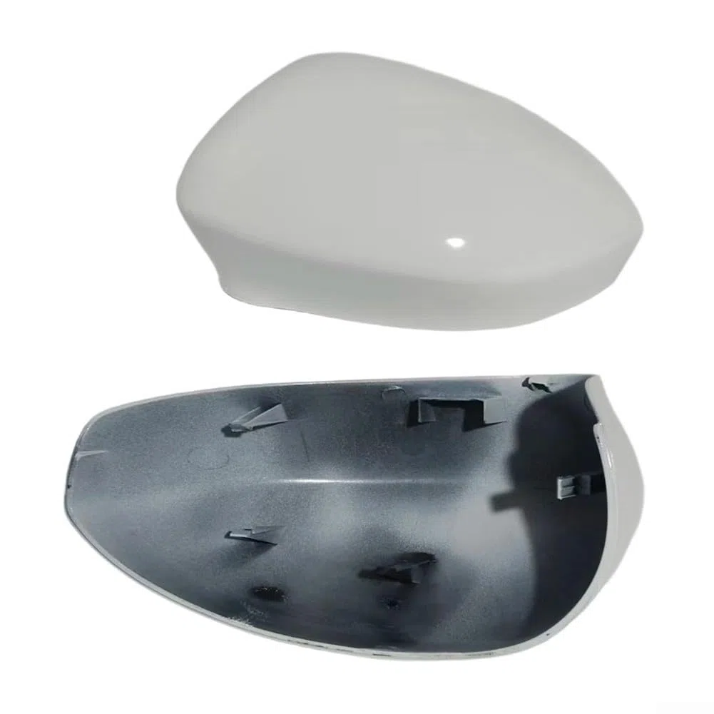 Carcasa para espejo retrovisor exterior, color blanco, compatible con FIAT 500 2007-2023 500C Grande Punto para EVO ABS Plástico Pieza de repuesto izquierda derecha