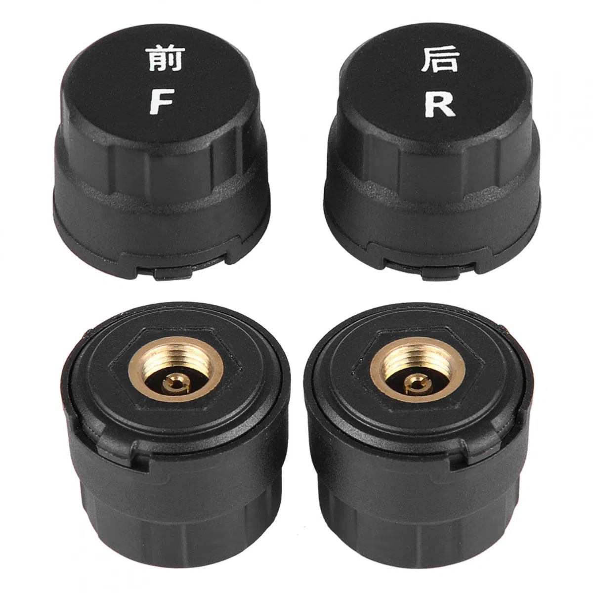 Sistema de monitoreo de presión de neumáticos, 3V motocicleta TPMS BT Sistema de monitoreo de temperatura de presión de neumáticos para iOS/Android con sensor de neumáticos