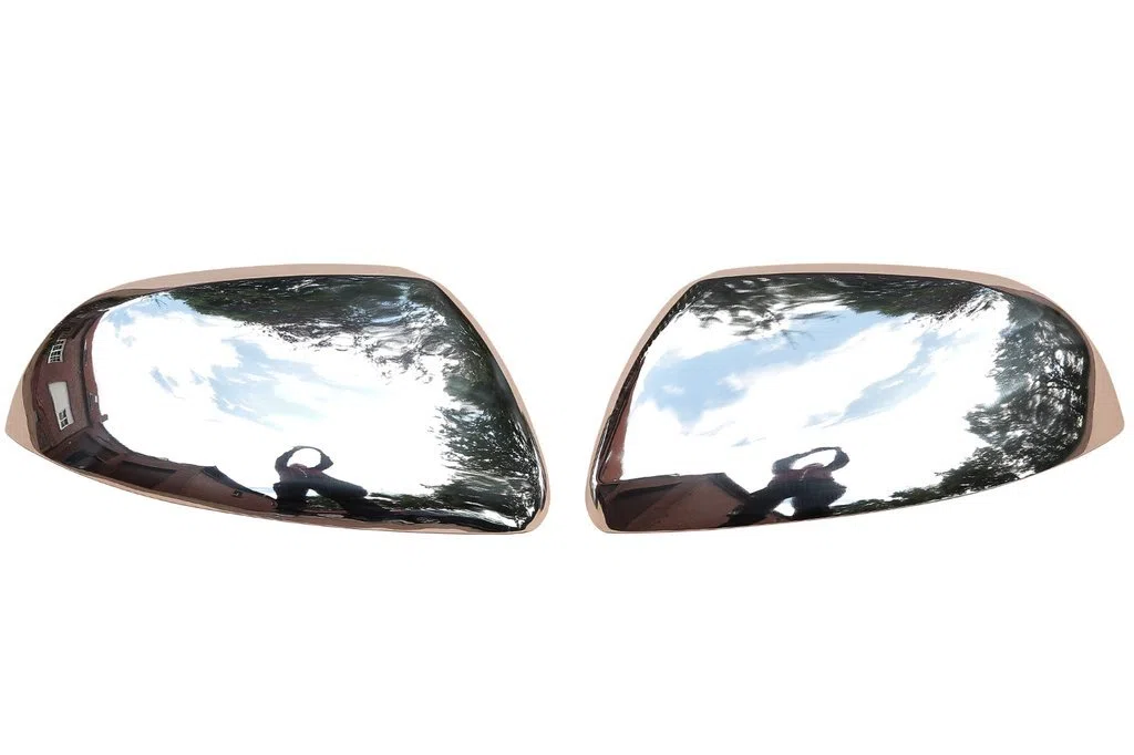RECAMBO | Cubierta de espejo retrovisor | Compatible con Vito W447 | a partir de 2014 | Acero Inoxidable Cromado | KIT embellecedor para espejos retrovisores de coches