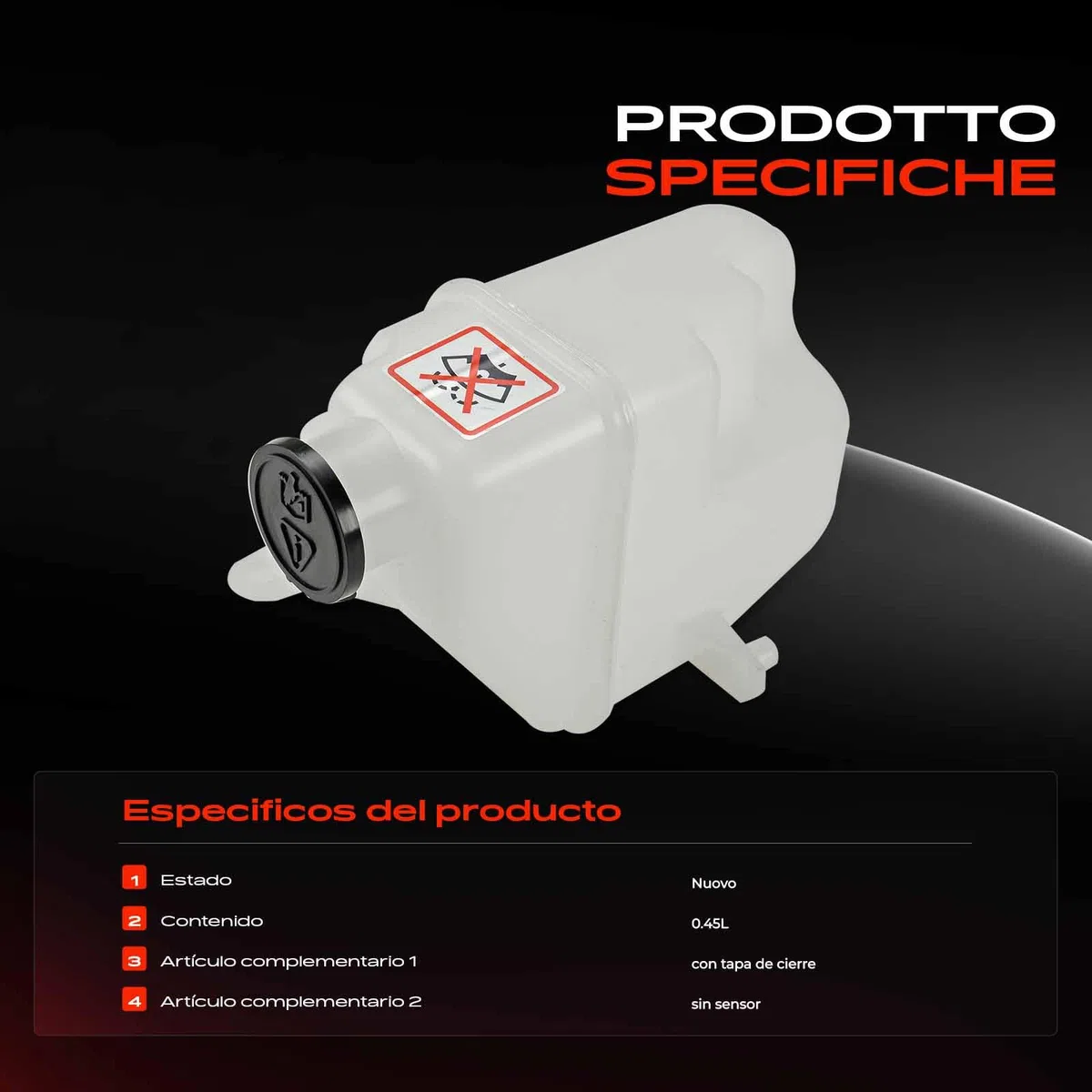 Frankberg Depósito de compensación Refrigerante Compatible con M.i.n.i cabrio R52 C.o.o.p.e.r M.i.n.i cabrio R52 One M.i.n.i R50 R53 One M.i.n.i R50 R53 C.o.o.p.e.r Replace# 17107515485,V20-1568