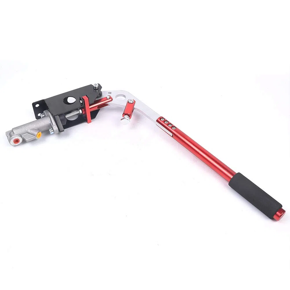 Freno de mano hidráulico Fly-Off Rally Drift, freno de mano tumbado rally, deriva horizontal vertical ajustable (rojo)
