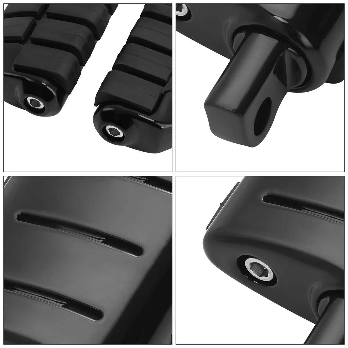 Reposapiés para motocicleta, 10 mm, resistente a los golpes, pedal compatible con Harley Road King Sportster XL 883 XL 1200