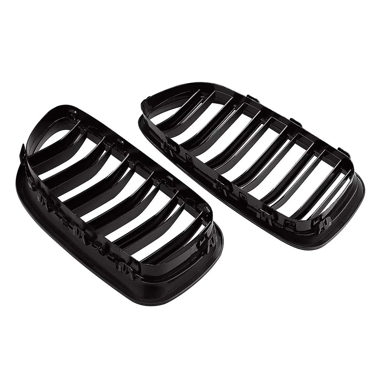 F10 Rejilla De Radiador para BMW Serie 5 F10 F11 M5 Parrilla F10 F11 riñones Serie 5 Doble Negro 2010-2017