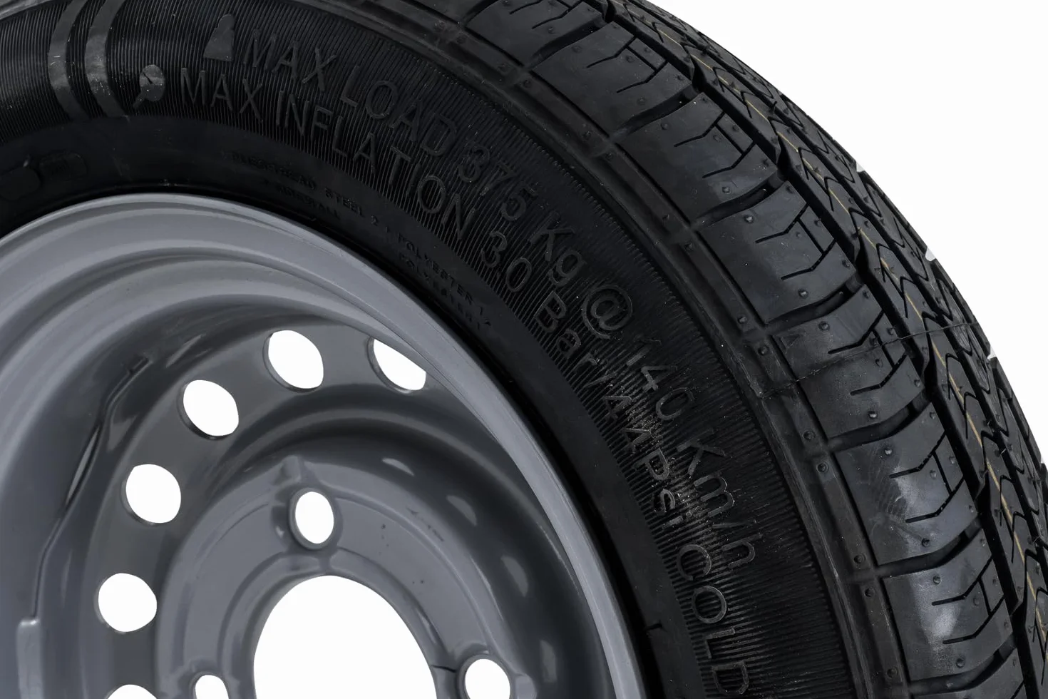 KENDA Rueda de Remolque 155/70 R13 con Llanta 4x130 ET20 y Carga de 375 kg, Neumático KargoTrail 3G de Gran Amortiguación para Remolques de Carga y Recreativos