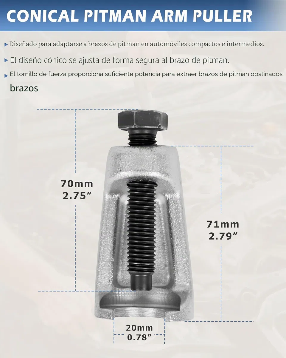 DAYUAN Juego de 3 piezas: extractor de rótula, extractor de terminal de dirección, extractor de articulación esférica, herramienta