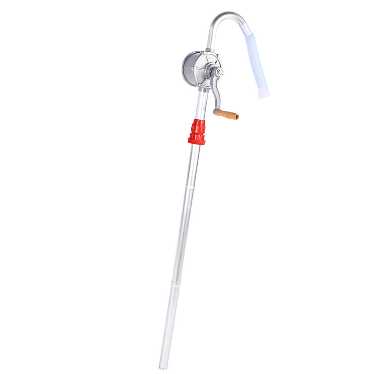 Bomba Tambor del Barril Manual, Aleación de Aluminio Bomba De Barril Rotativa, para Bombear Gasolina y Fuel Oil, Diesel, Aceite Lubricante, Aceite Comestible, Adecuado para Bidón de Aceite de 200L
