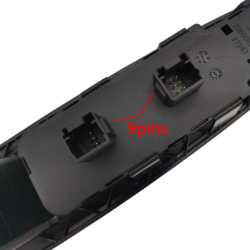 Botonera Elevalunas para Citroen C4 2004-2010 Interruptor de Mando de Ventana Eléctrico Espejo Retrovisor Botones con Panel