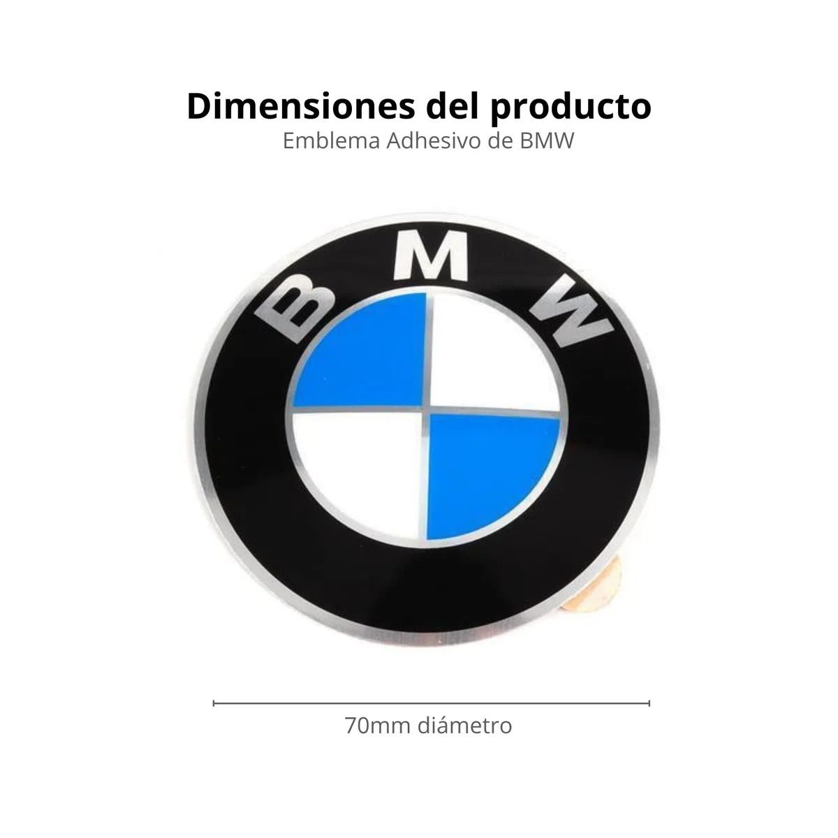 4 BMW OEM rueda tapacubos emblema adhesivo 70 mm