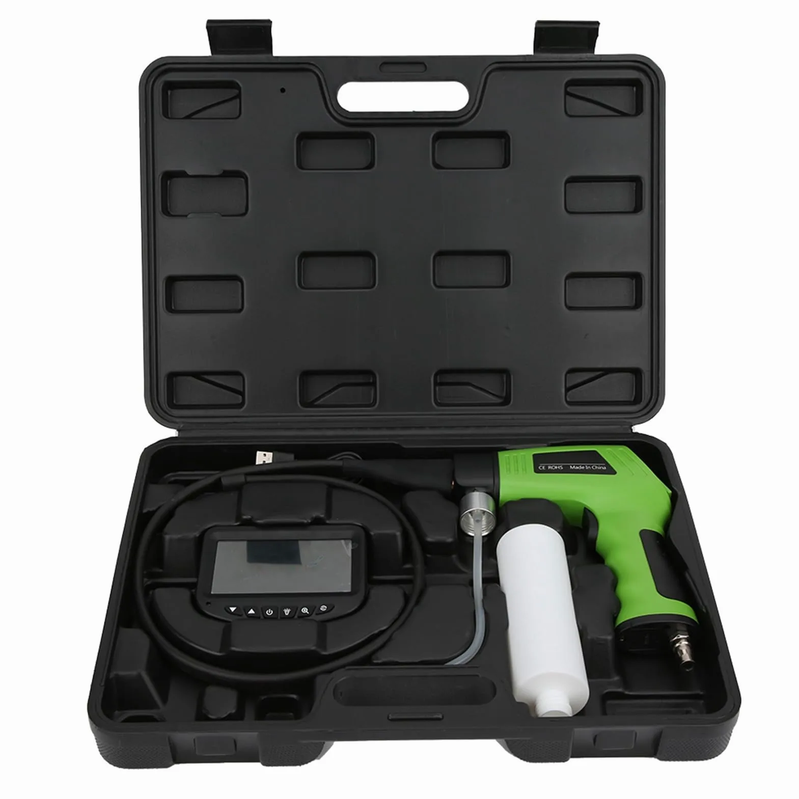 KIMISS Pistola de Limpieza de Aire Acondicionado de Coche con Pantalla LCD, Endoscopio y Pantalla 4K HD para Limpieza Eficaz de Tuberías y Cajas de Evaporación