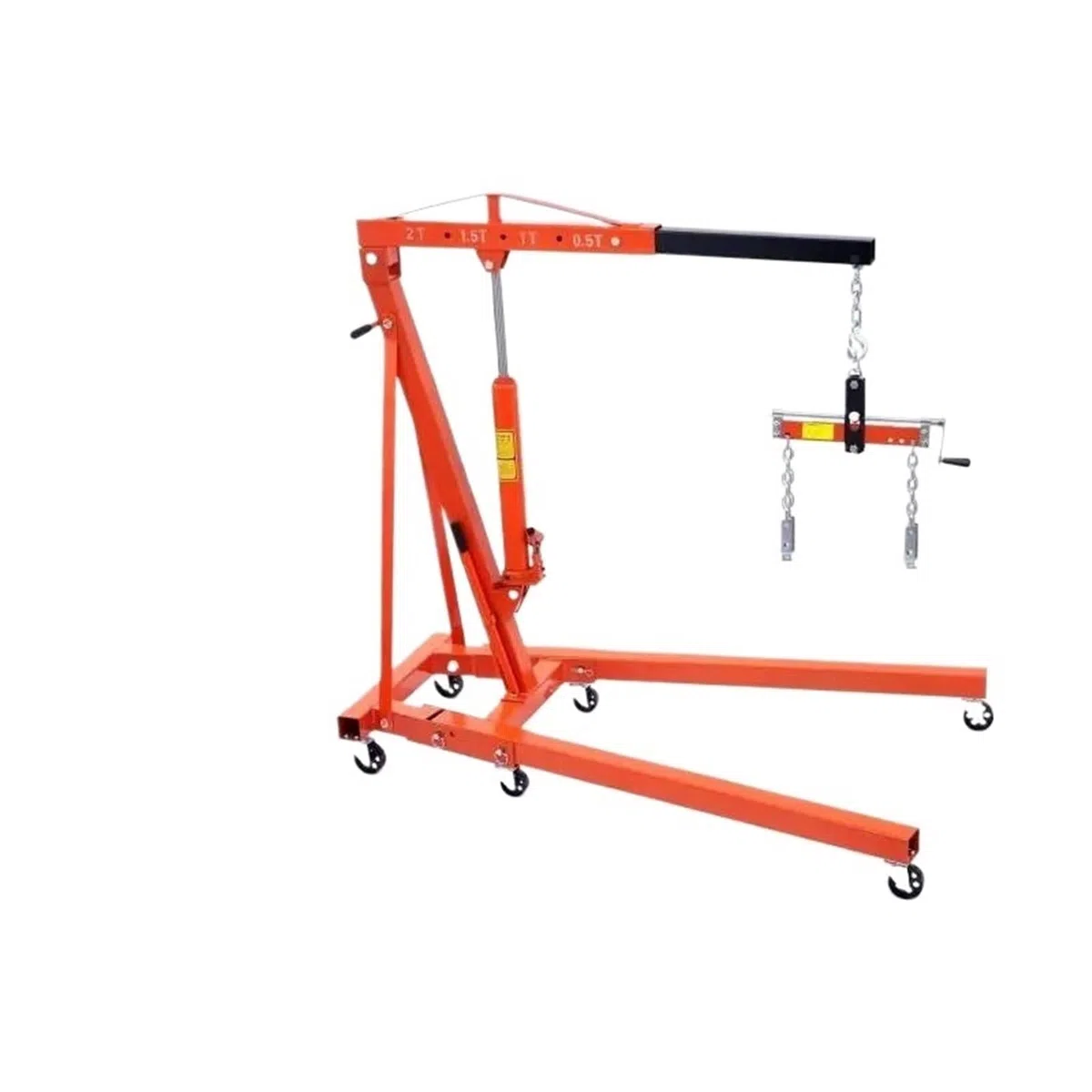 SDdPulse Herramienta de elevación hidráulica de motor con palanca de 2 toneladas/1,995.8 kg, grúa de motor plegable y nivelador de elevación de motor para reparación de automóviles polipastos