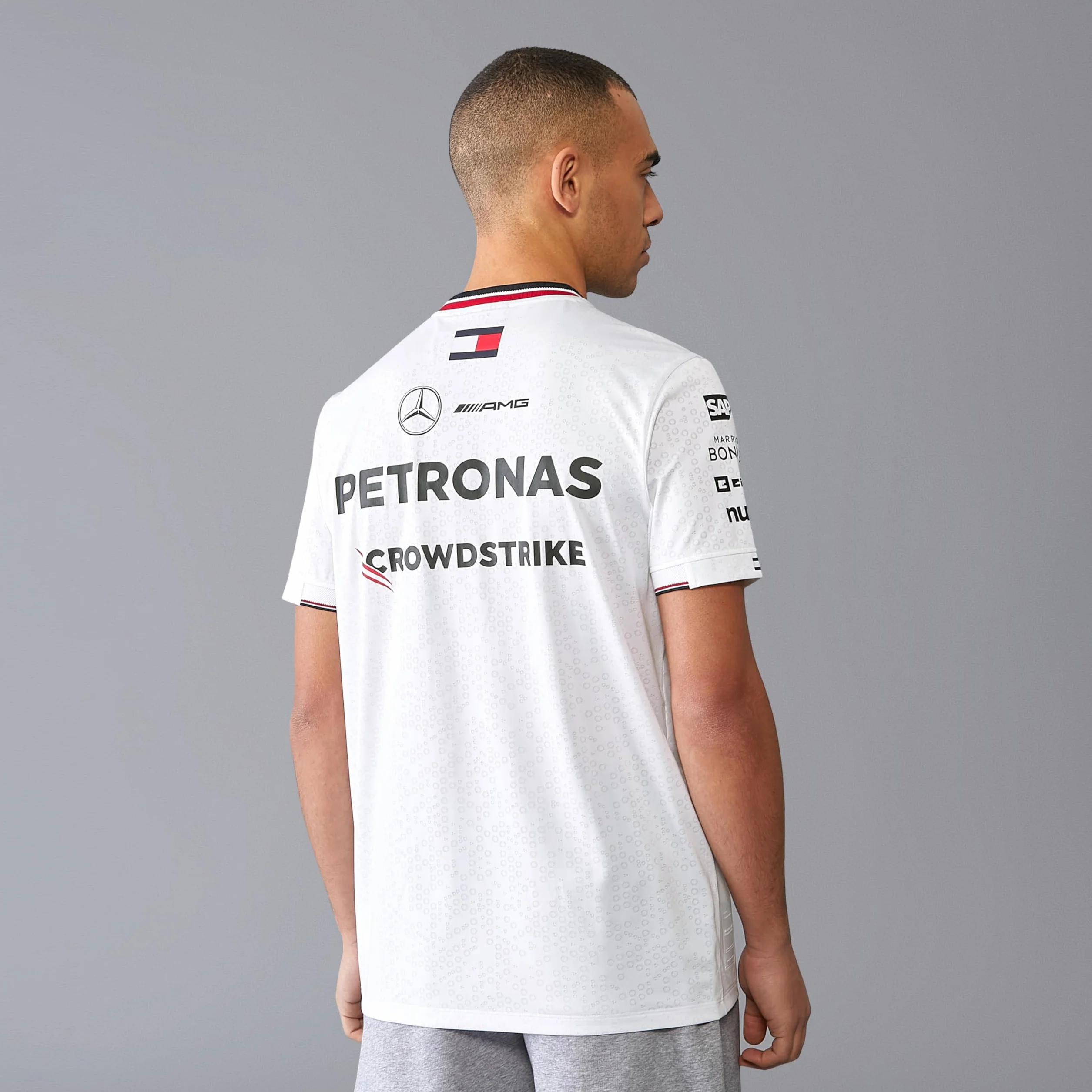 Mercedes AMG Petronas Camiseta Equipo Hombre F1 2024 - Blanco - Tamaño: L