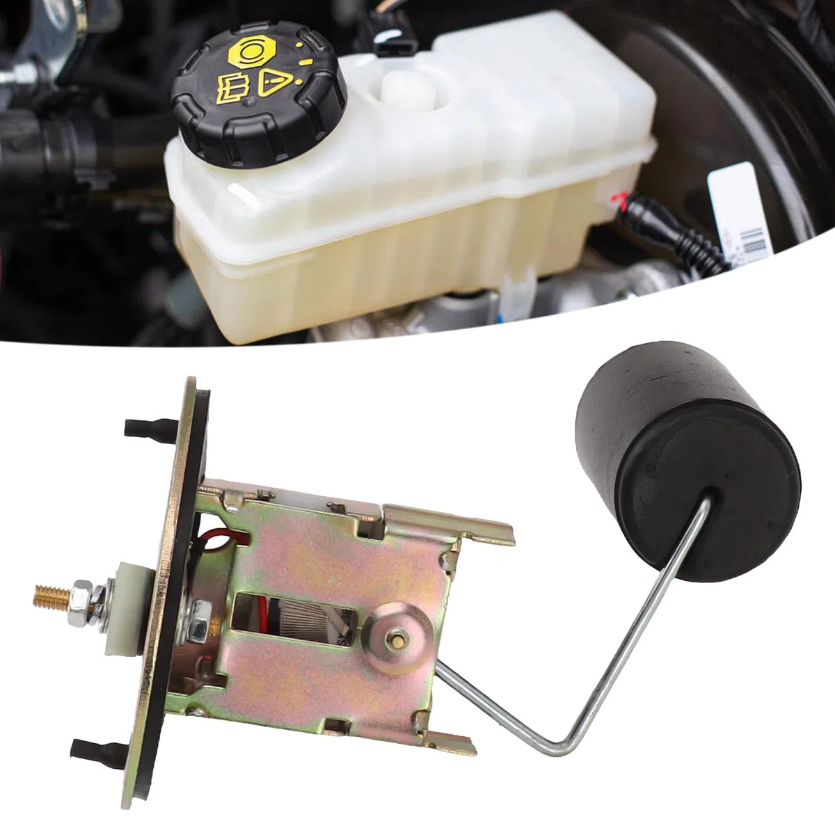 Sensor de nivel de combustible, unidad de envío de combustible 100ML/150ML Marine para barco, vehículo, camión, RV, unidad de envío de tanque de combustible, unidad de (100MM)