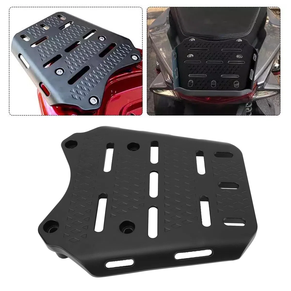Portaequipajes para Motocicleta para PCX 125150160 2014-2024, Aleación de Aluminio CNC para PCX 125150160 2014-2024 Estante para Portaequipajes Trasero, Espacio de Almacenamiento