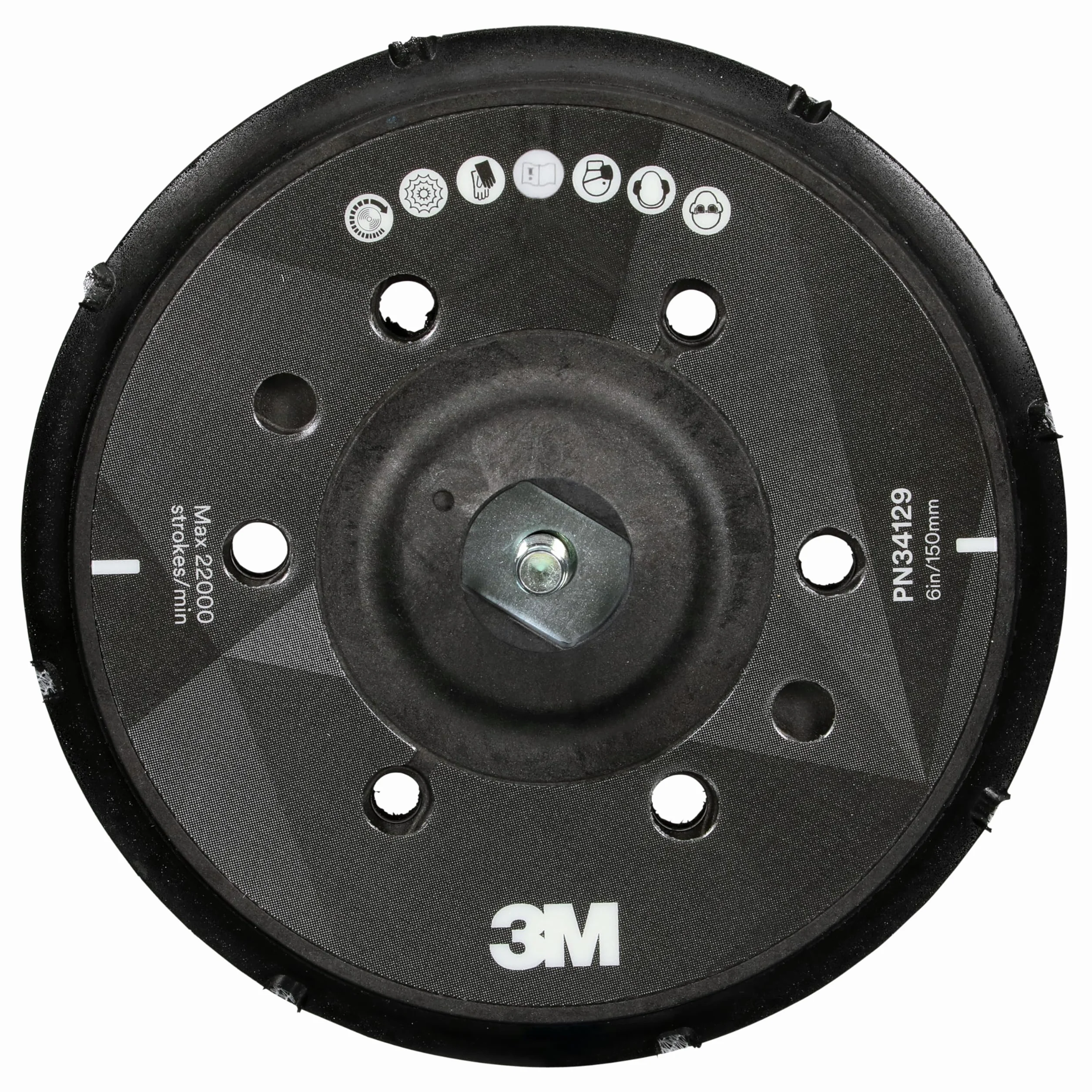 3M Perfect-It Plato soporte para pulidora rotorbital, 150 mm, 34129