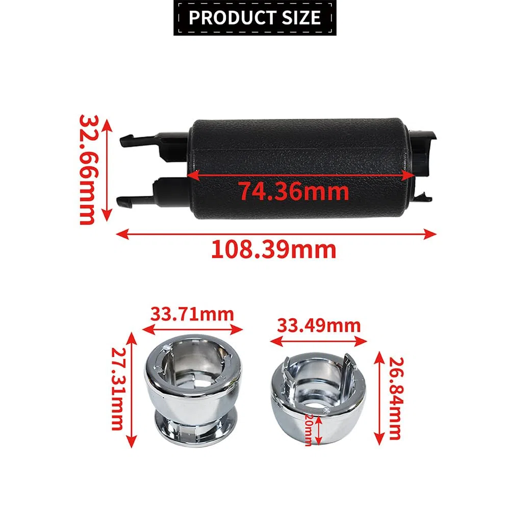 Palanca de freno de mano cromada para vehículos de motor compatible con palanca MINI R50 R52 R53 R56 R57 R58 R59 34406774436