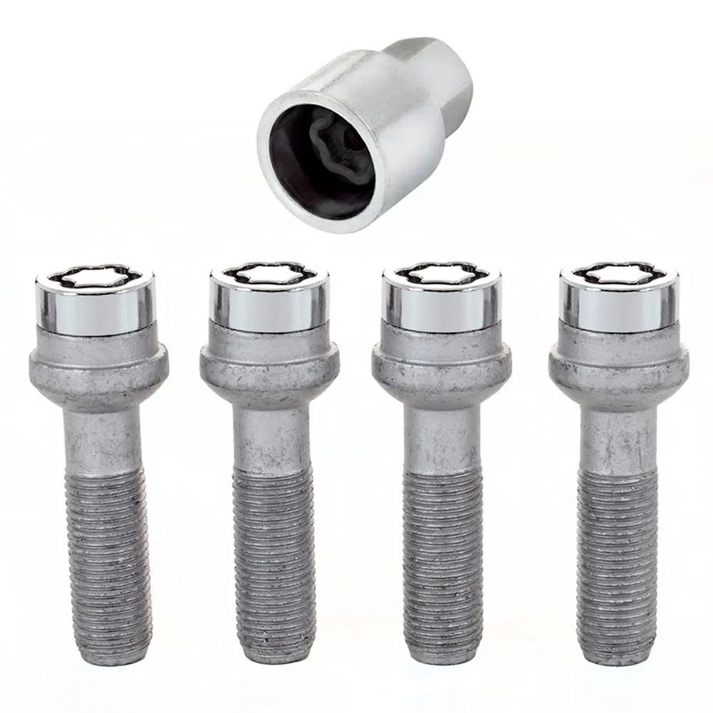 McGard 28017SU Standard - Tornillos antirrobo para ruedas (base esférica, M14 x 1,50, longitud del vástago 45,0 mm, SW17)