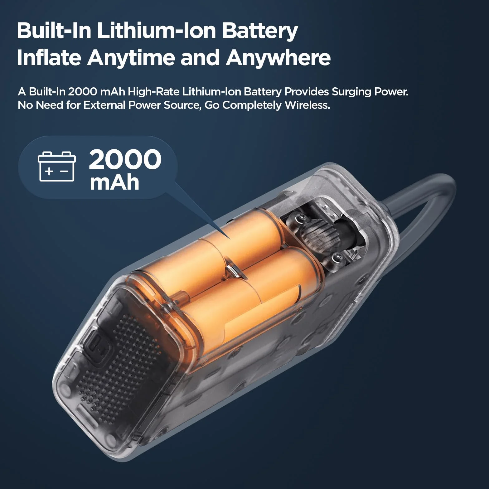 Nuevo Mi Mijia Portable Electric Air Compressor 2D,Compresor de aire Portátil (0.2 10.3 bar/3-150 psi, 6 Modos, Batería de 2000mAh, 14.4Wh, Carga USB-C, Pantalla LED)(Compresor de aire 2D)