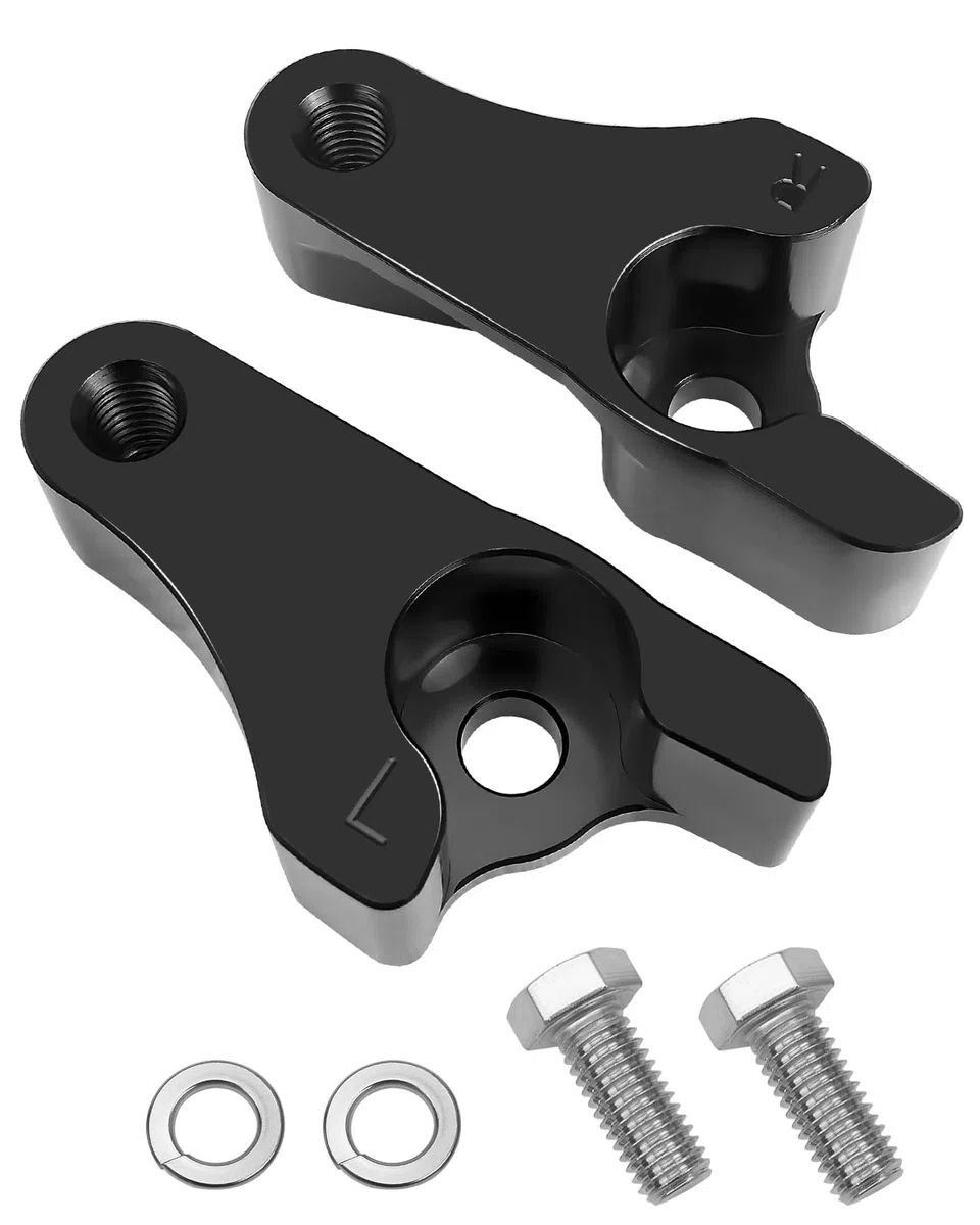 Kit de bloques de bajada de 2 pulgadas para Harley Davidson Touring Road Glide Street Glide Electra Glide 2002-2022 Kit de bloques de bajada trasera