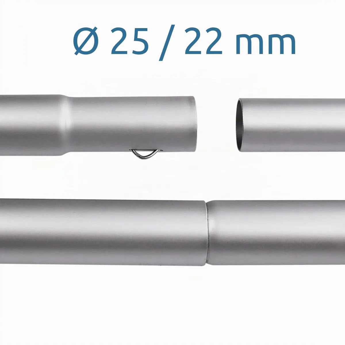 GEAR Roof Pole Set - Juego de 2 barras telescópicas con gancho para techo de aluminio (230-325 cm)