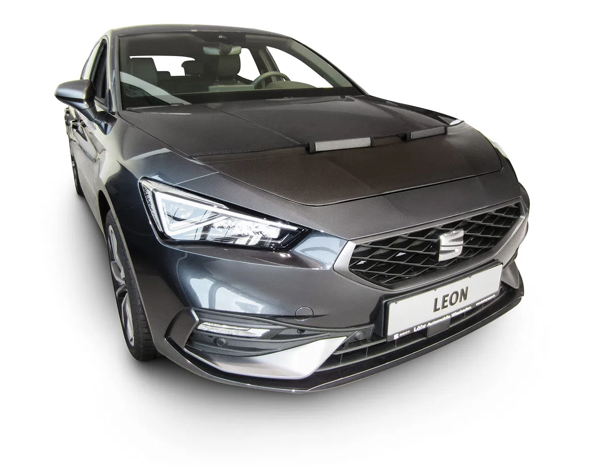 Auto-Bra AB3-00581 Protector del Capo Compatible con Seat Leon KL Desde 2020 Bonnet Bra Capó de Coche Tuning